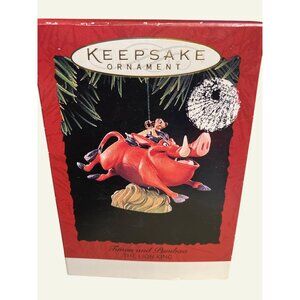 Disney Timon & Pumbaa Lion King Keepsake Ornament Handcrafted By Hallmark